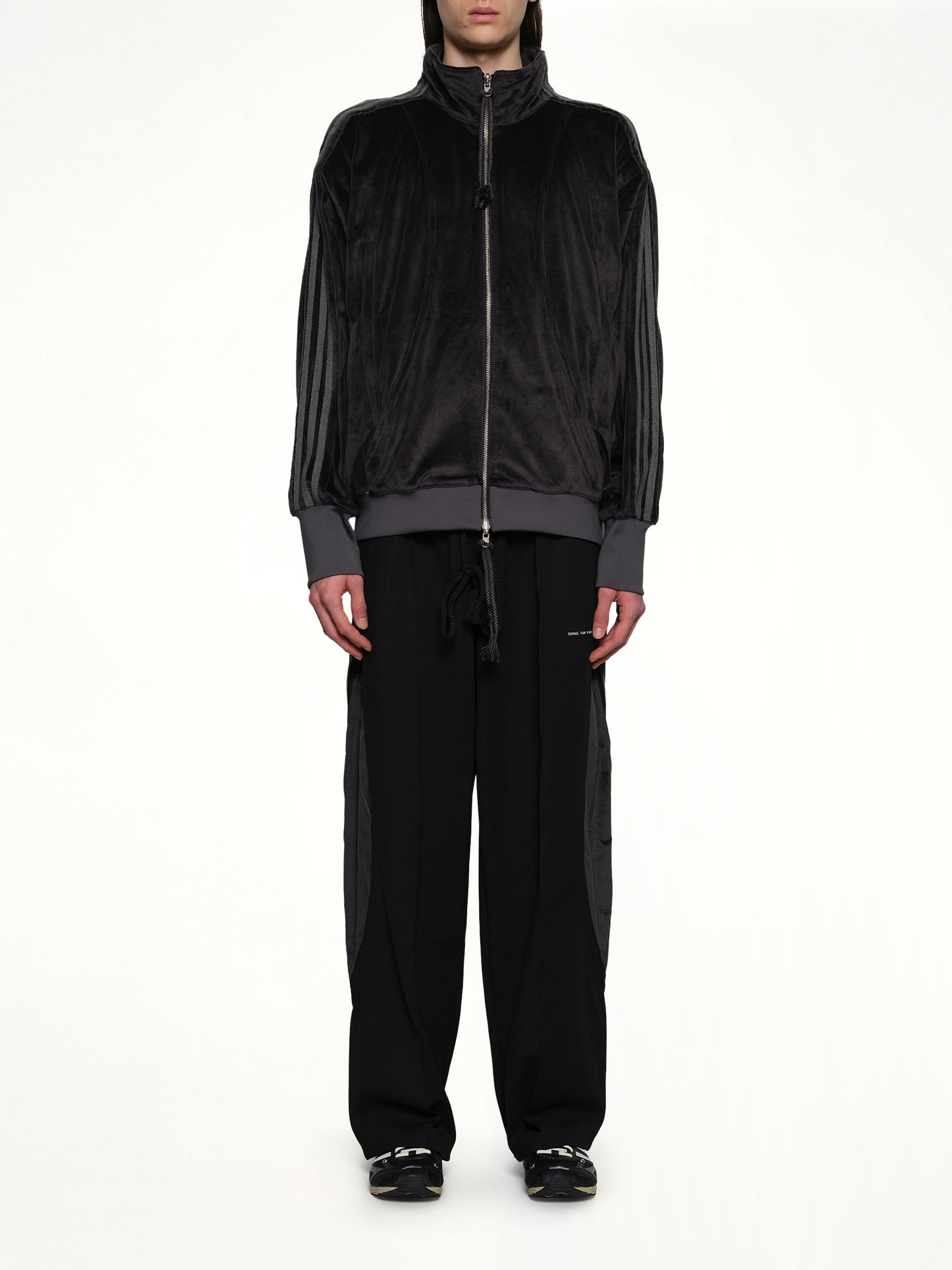 Velvet Tracktop in Black