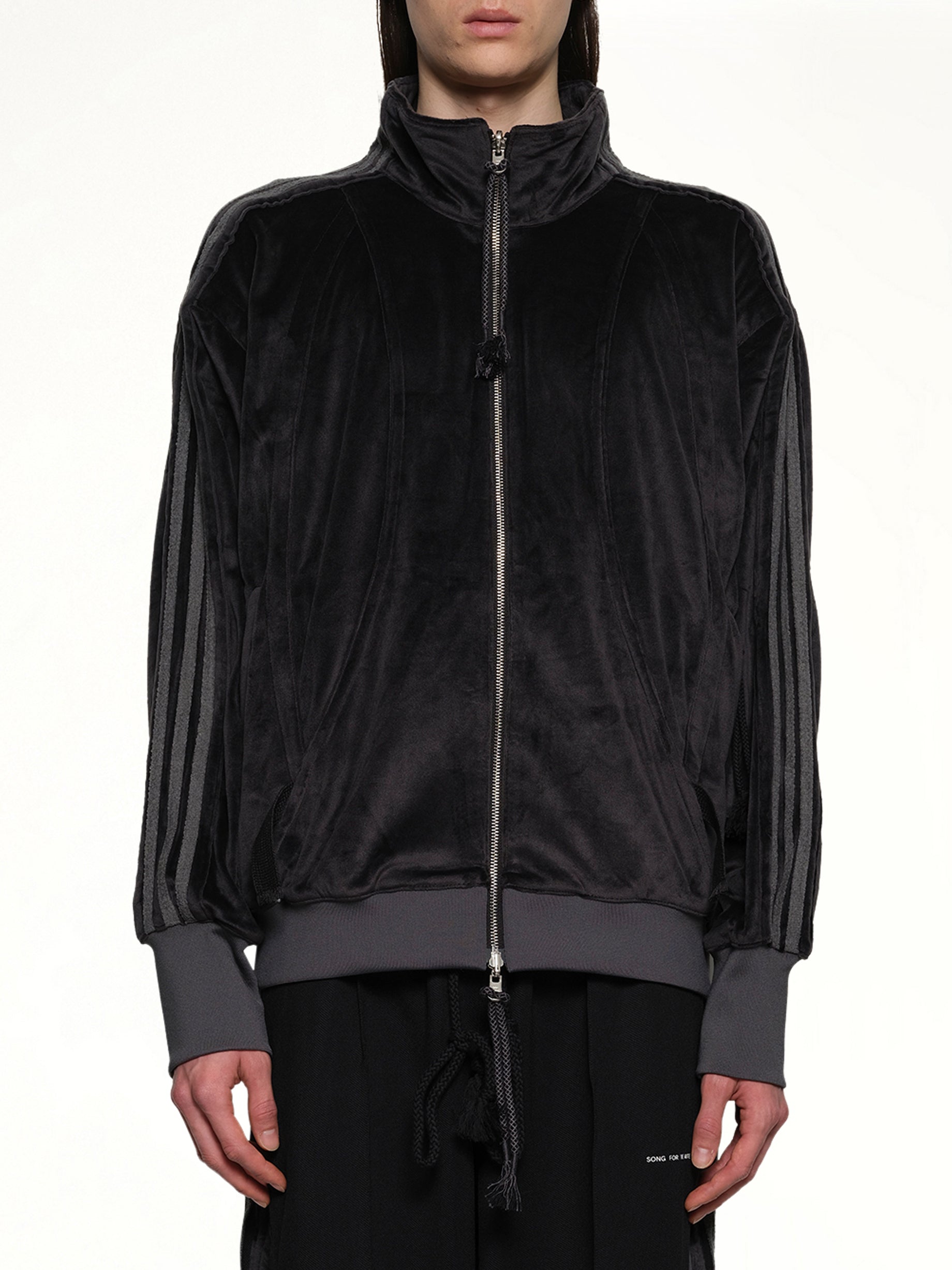 Velvet Tracktop in Black