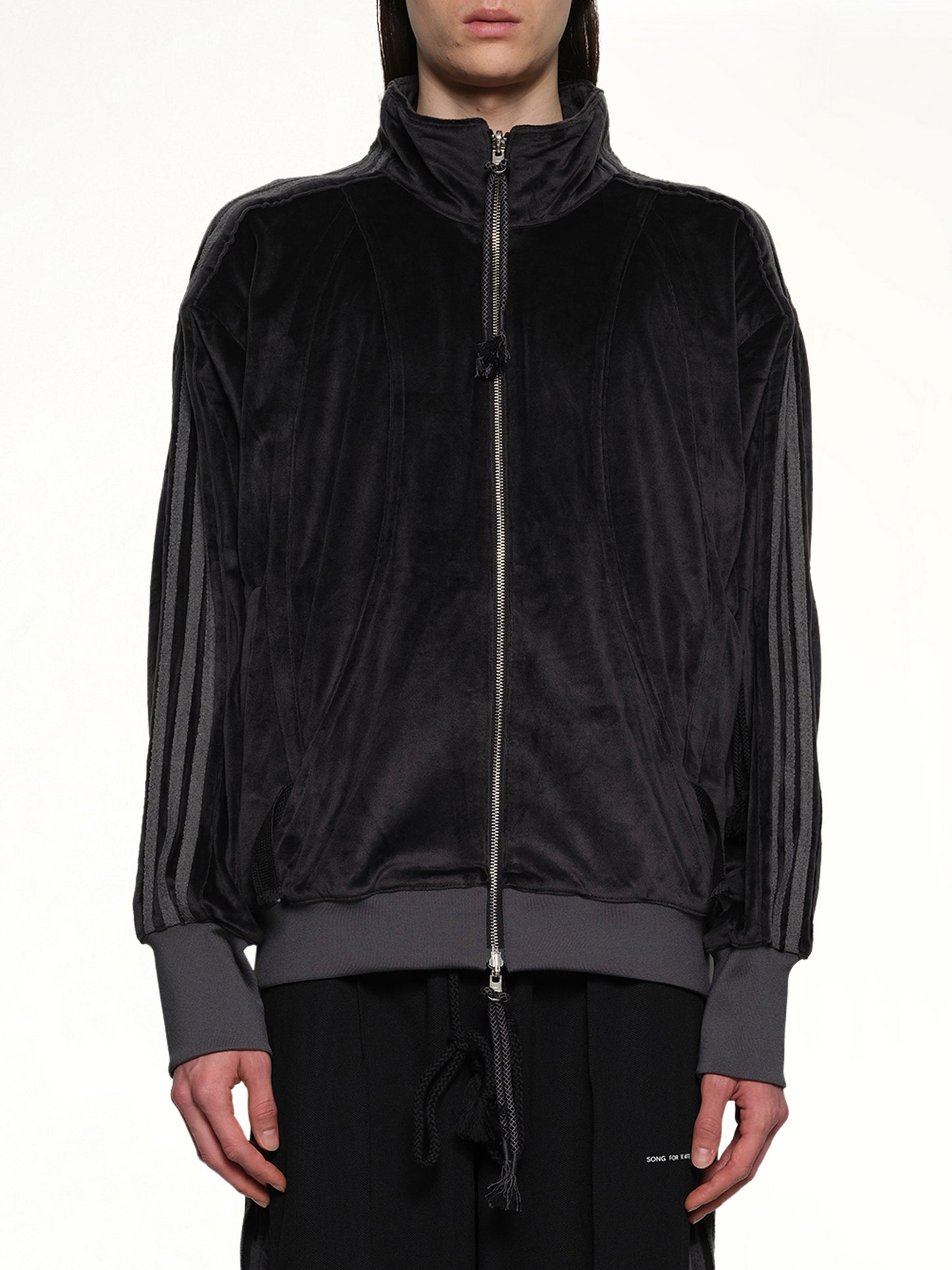 Velvet Tracktop in Black