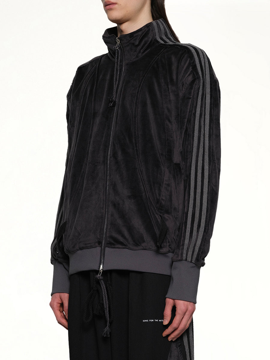 Velvet Tracktop in Black