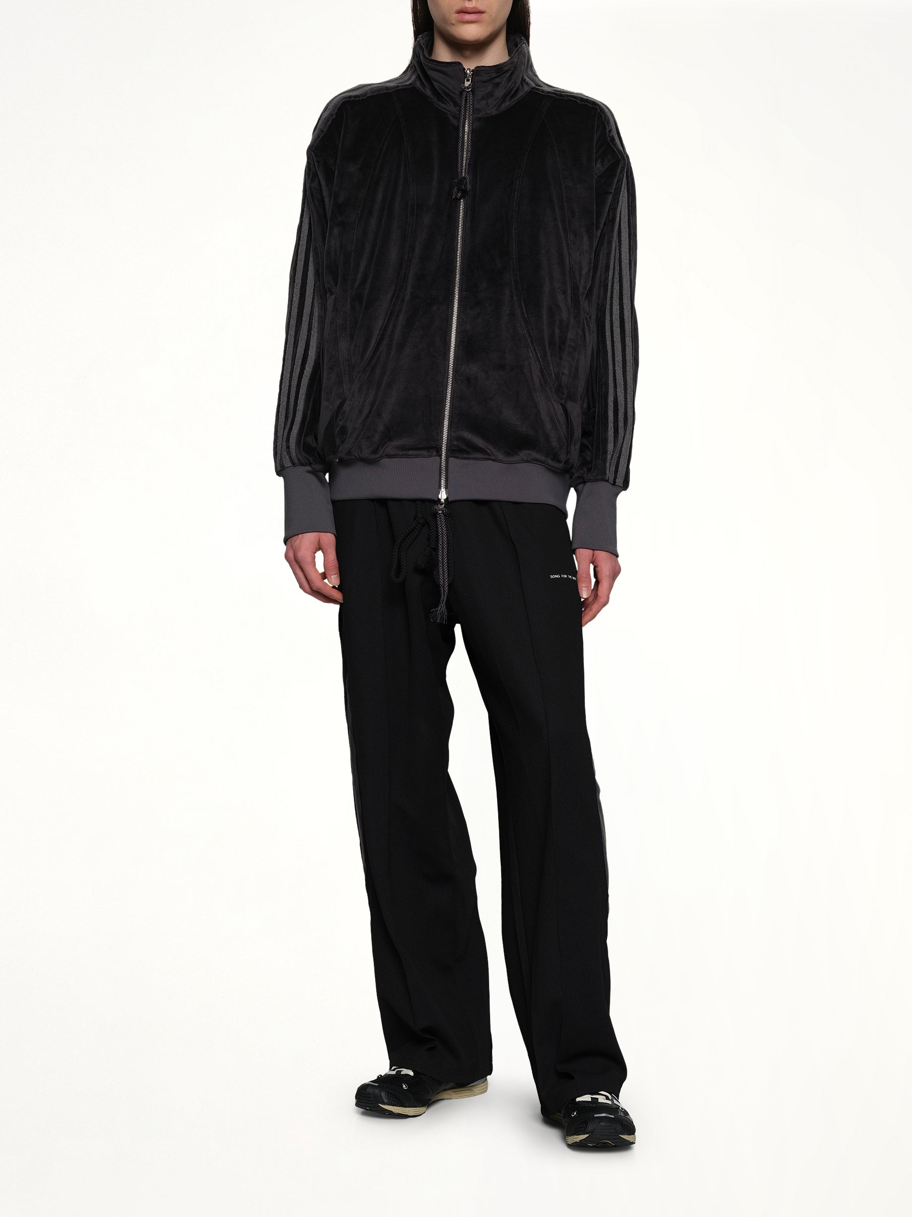 Velvet Tracktop in Black