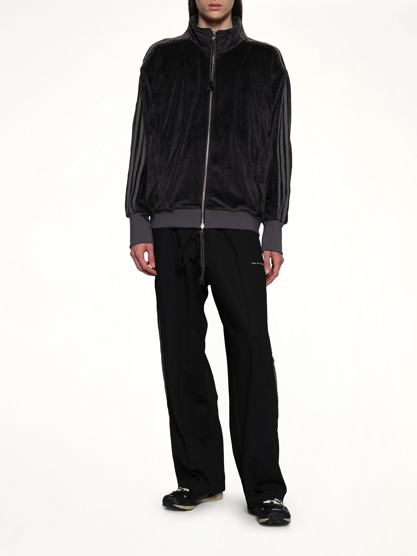 Velvet Tracktop in Black