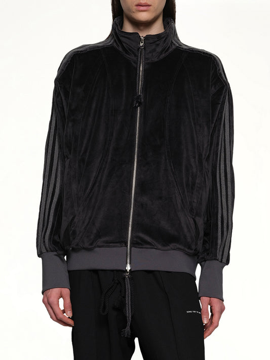 Velvet Tracktop in Black