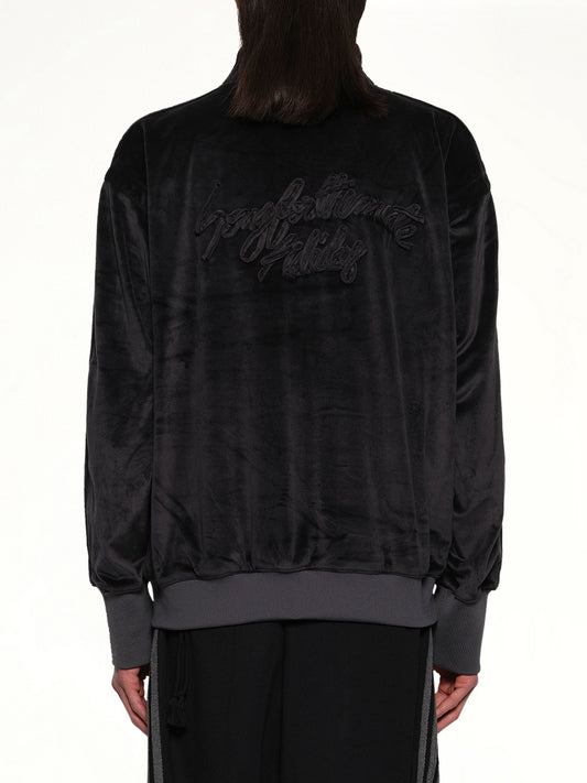 Velvet Tracktop in Black