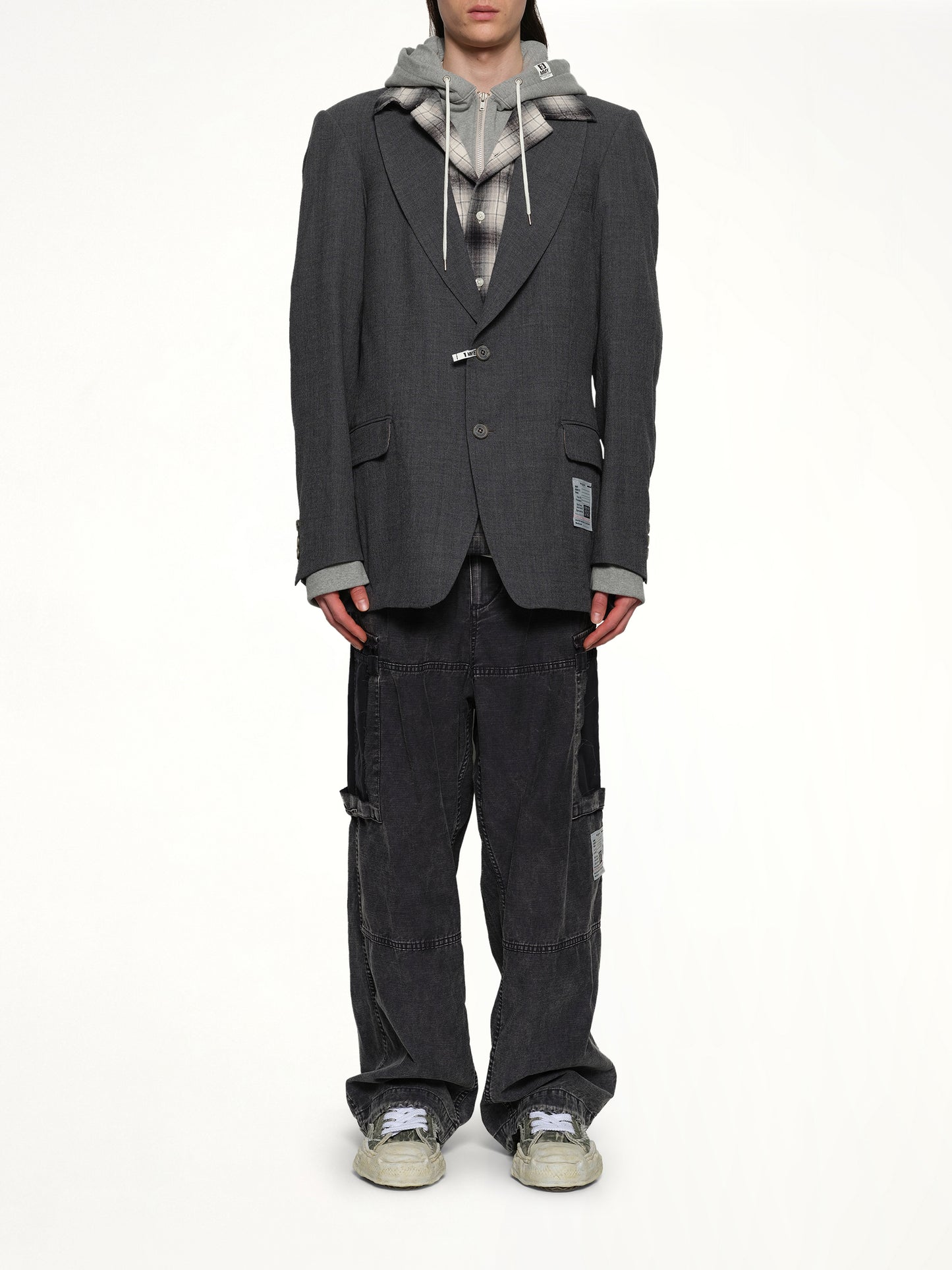 Triple Layered Blazer in Gray