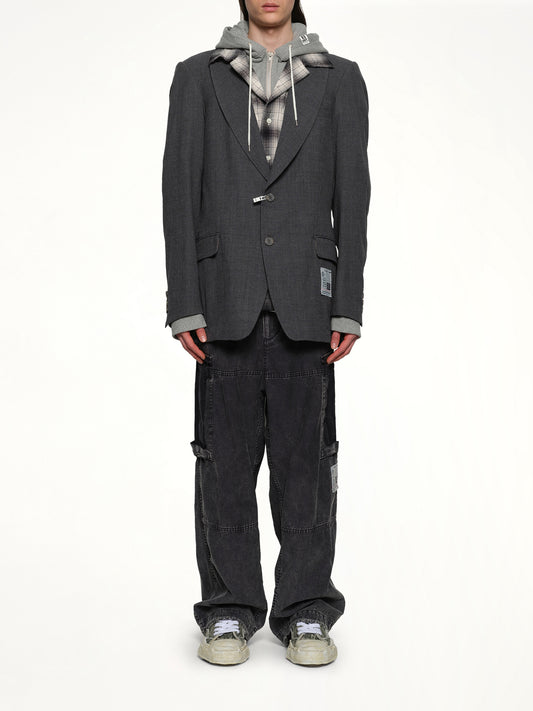 Triple Layered Blazer in Gray