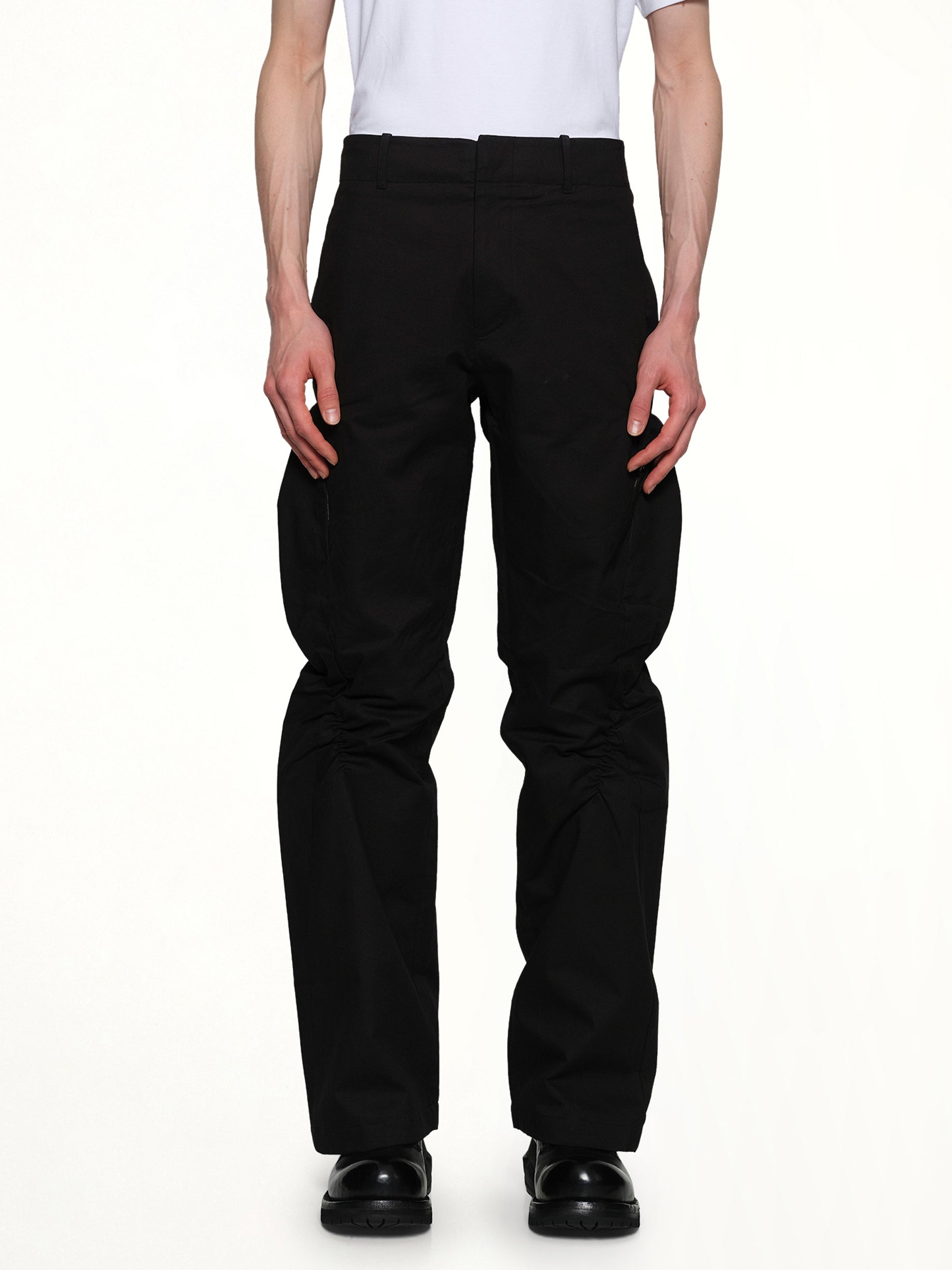 Shirring Pants in Black