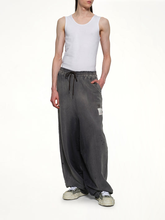 Sun Faded Pants in Black