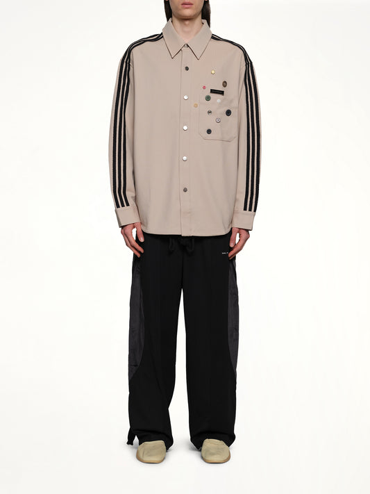 3 Stripe Shirt in Stone Khaki