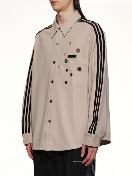 3 Stripe Shirt in Stone Khaki