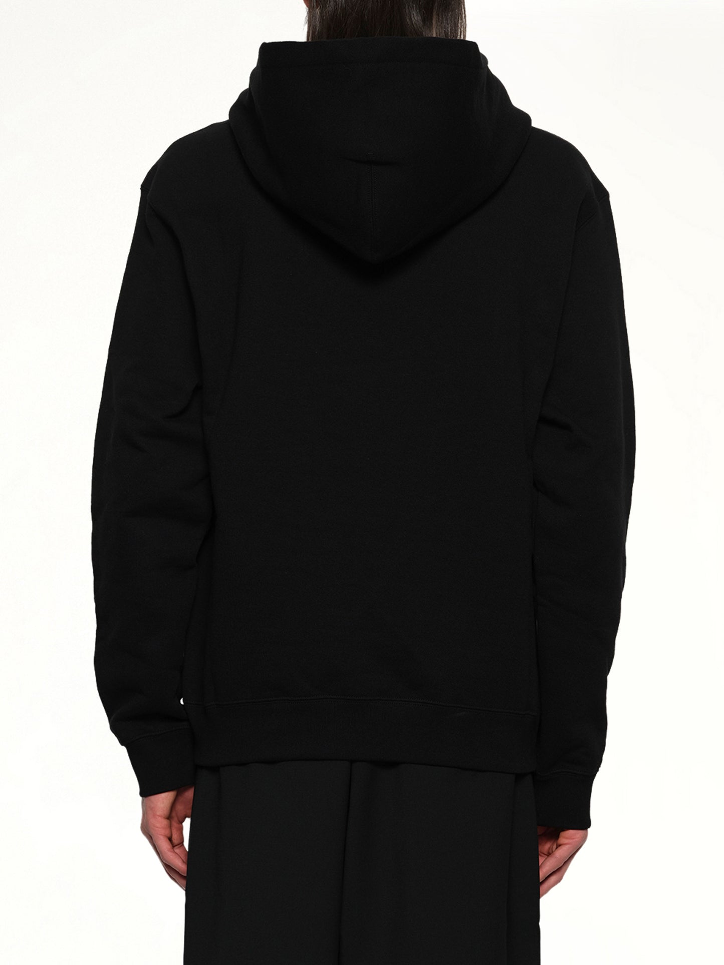 Plus Compact Terry Hoodie in Black