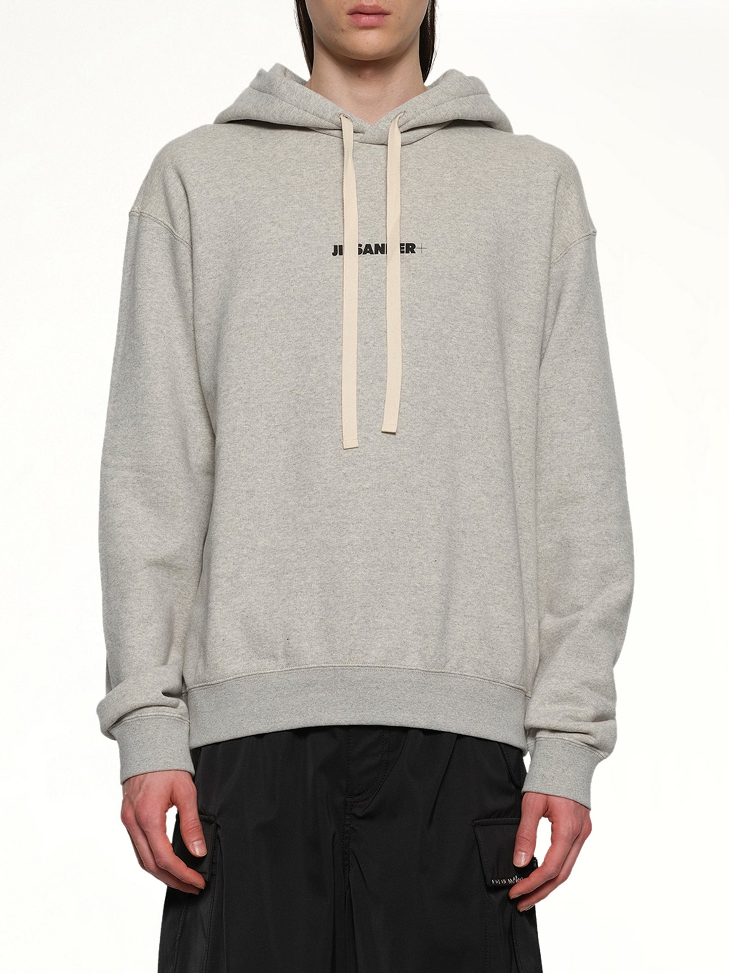 Plus Compact Terry Hoodie in Powder Green