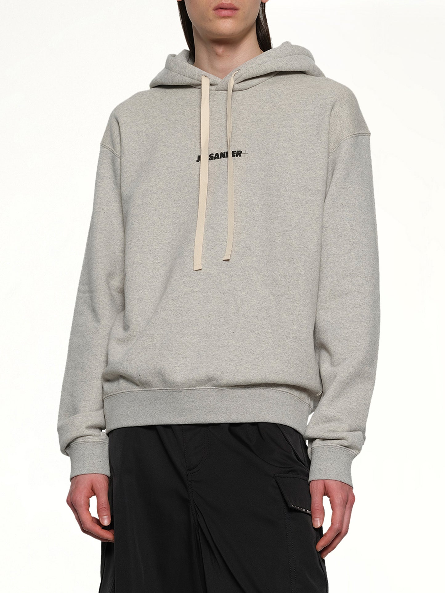 Plus Compact Terry Hoodie in Powder Green