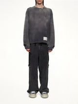 Sun Faded Pullover in Black