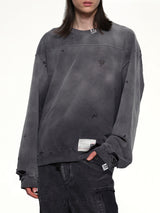 Sun Faded Pullover in Black