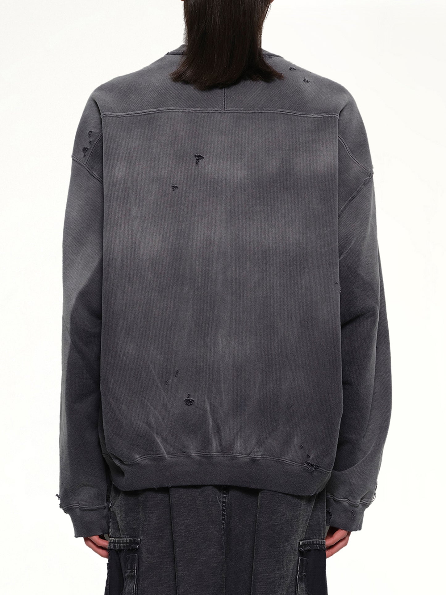 Sun Faded Pullover in Black