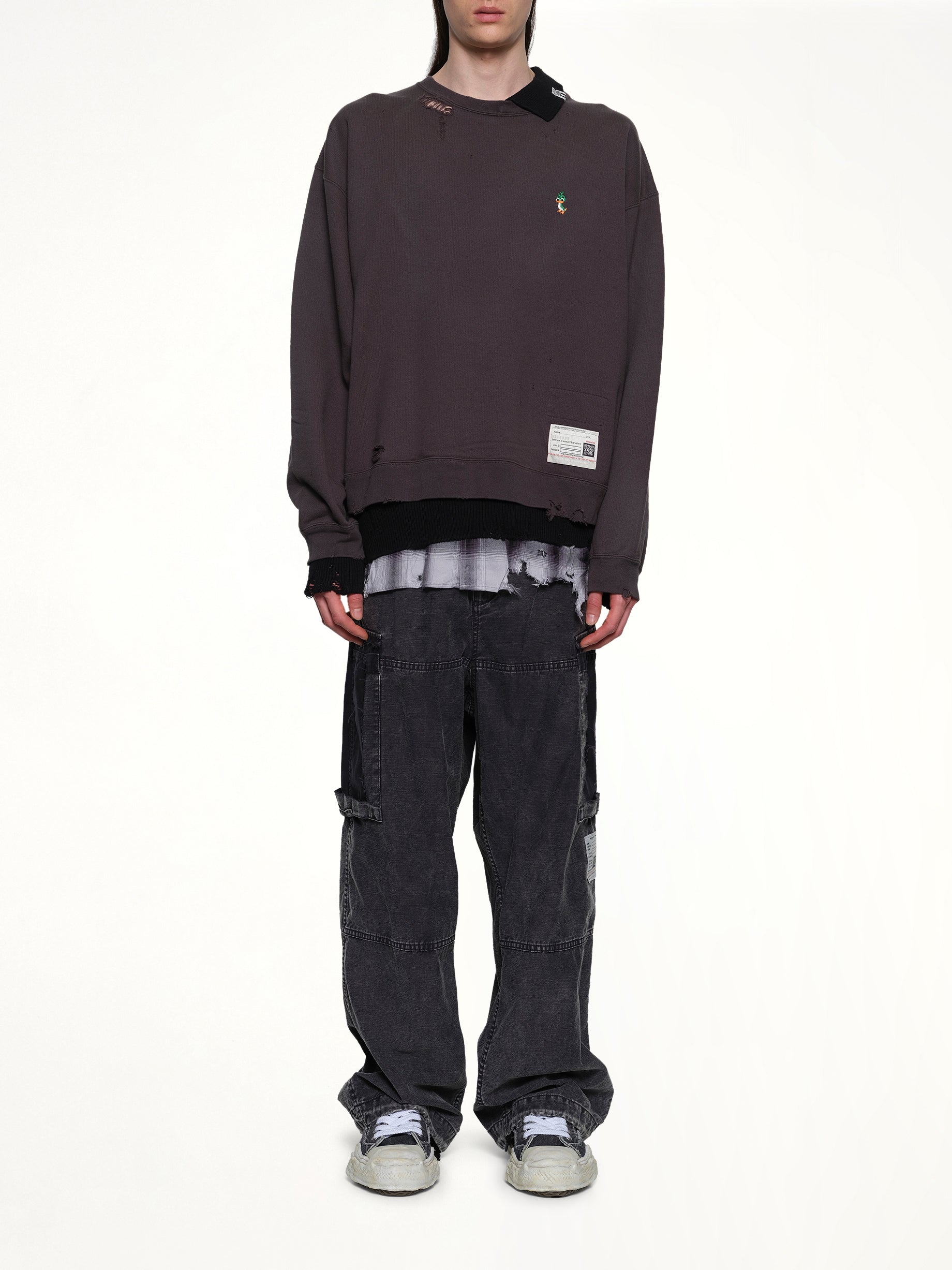 Triple Layered Pullover in Black