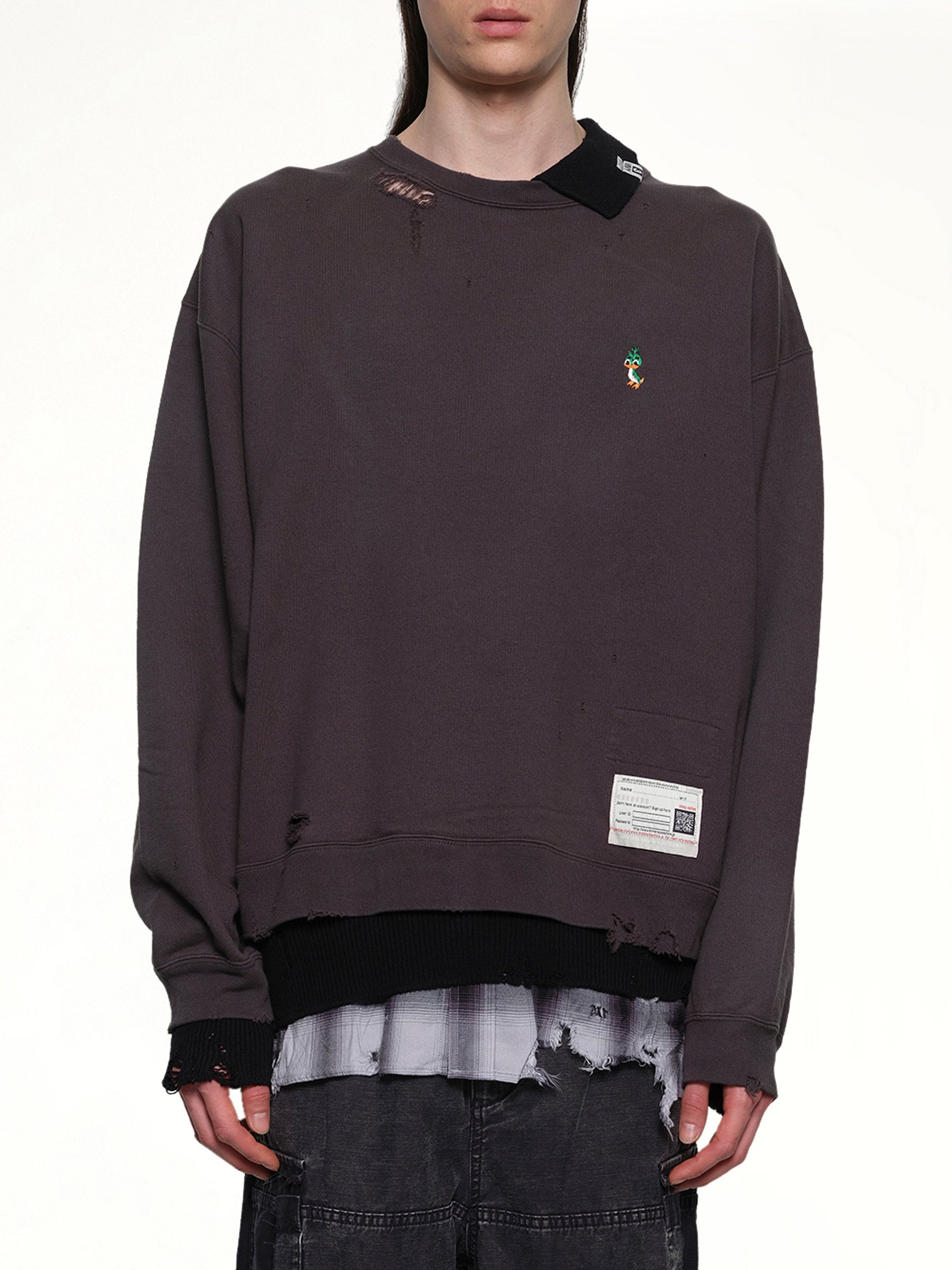 Triple Layered Pullover in Black