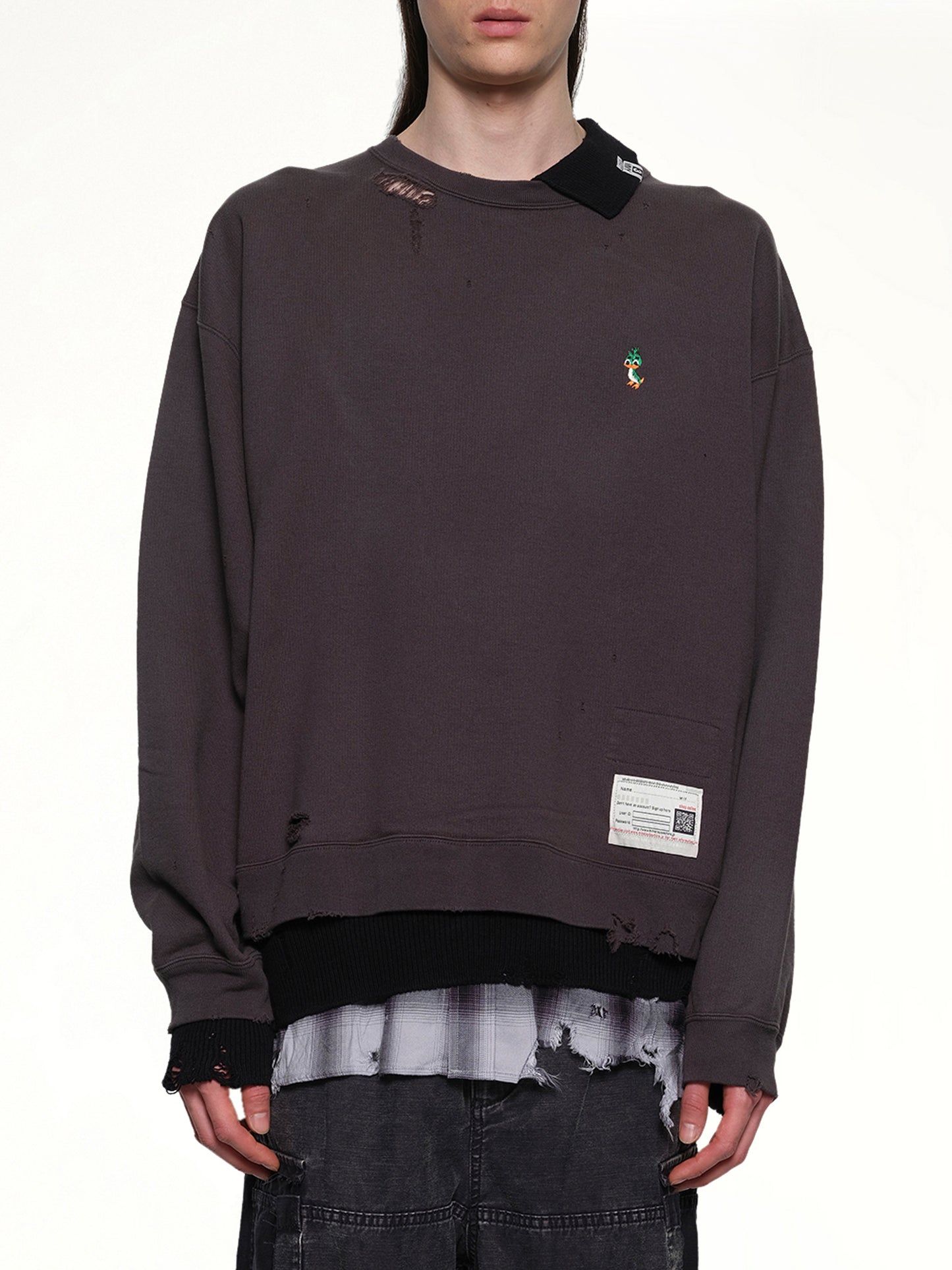 Triple Layered Pullover in Black