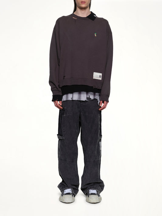 Triple Layered Pullover in Black