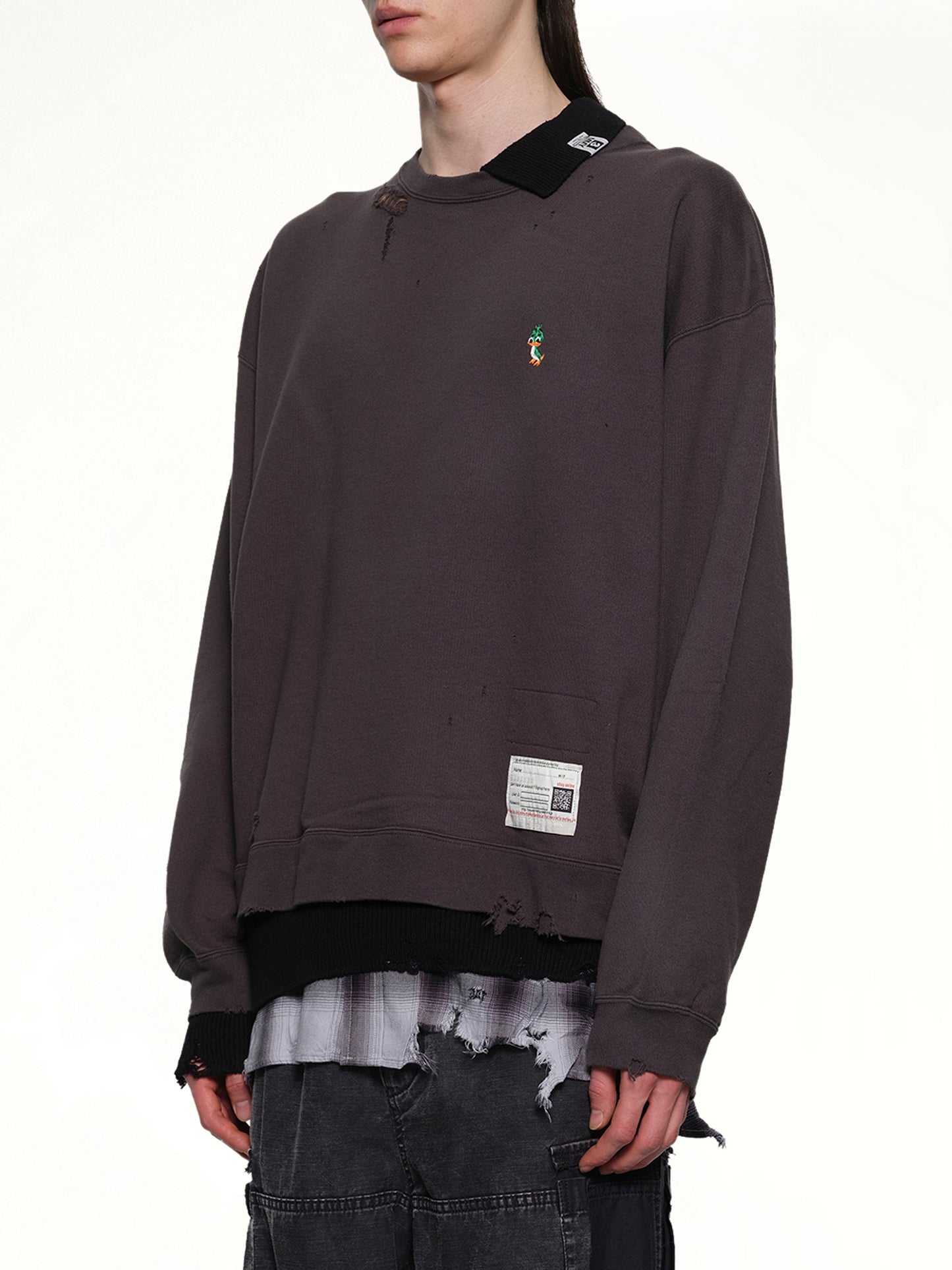 Triple Layered Pullover in Black
