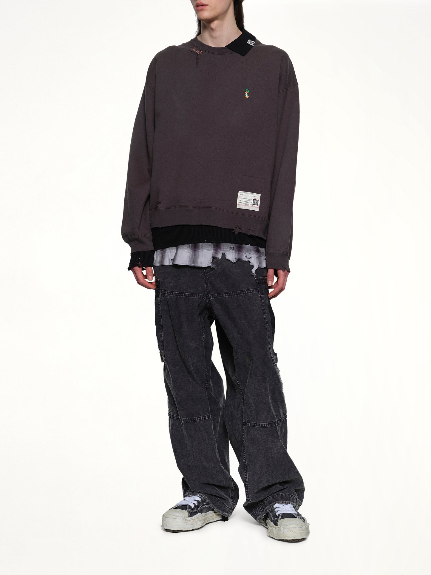Triple Layered Pullover in Black
