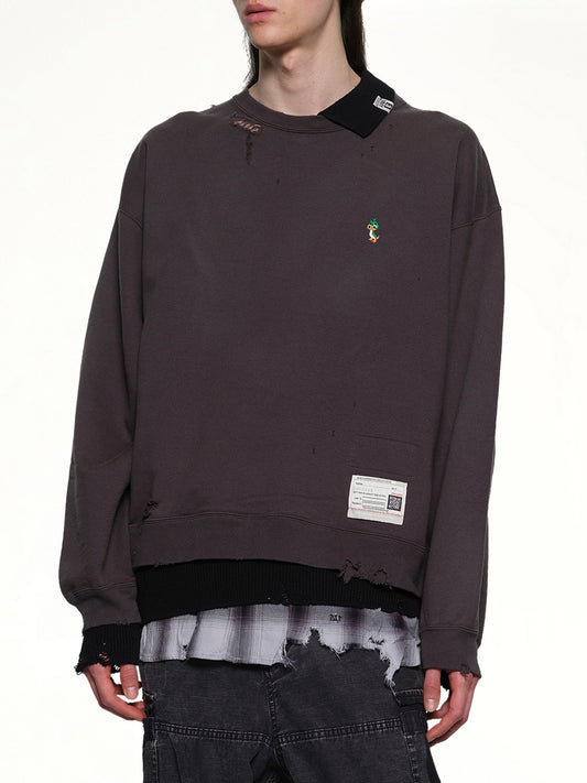 Triple Layered Pullover in Black