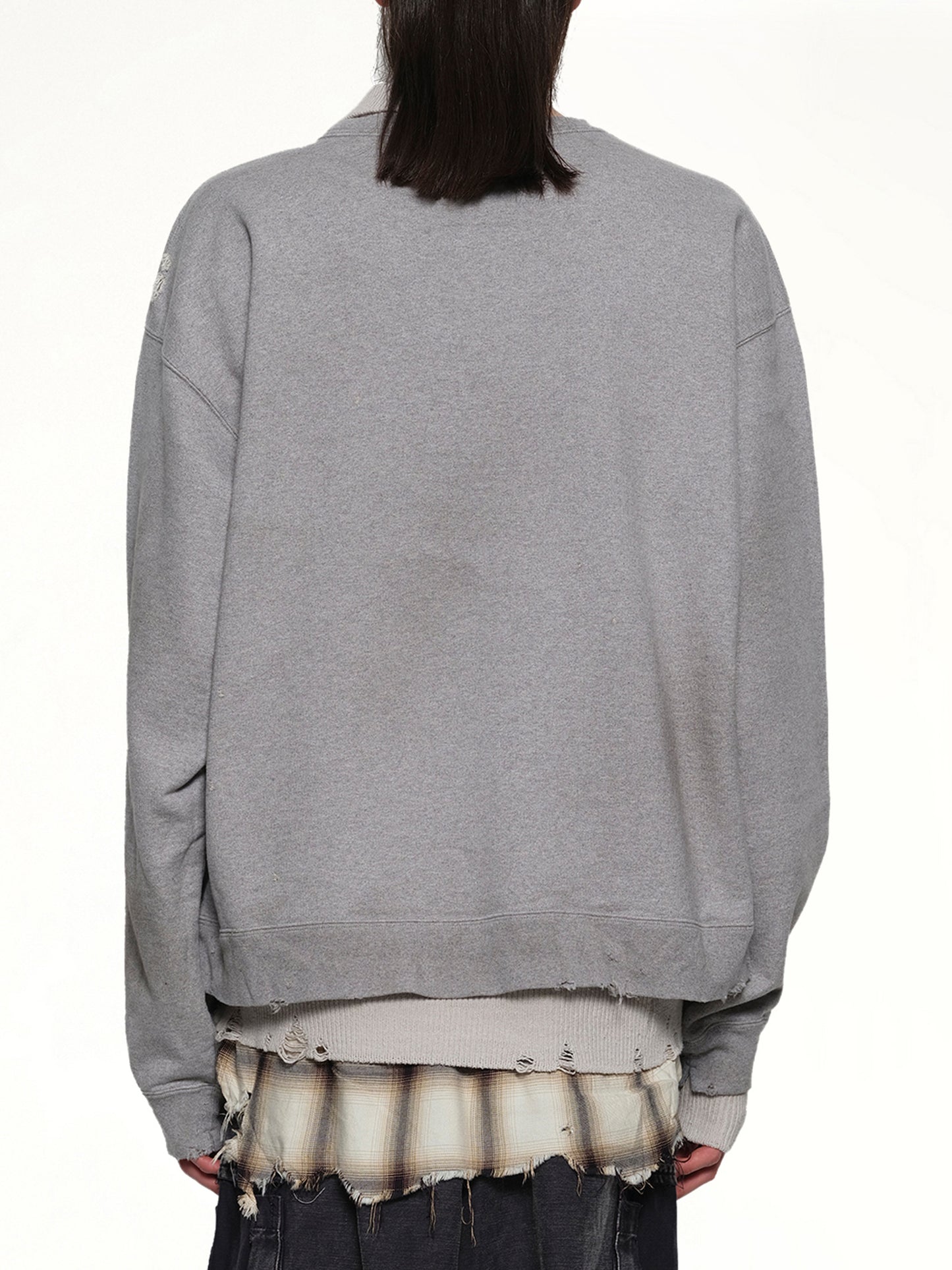 Triple Layered Pullover in Gray