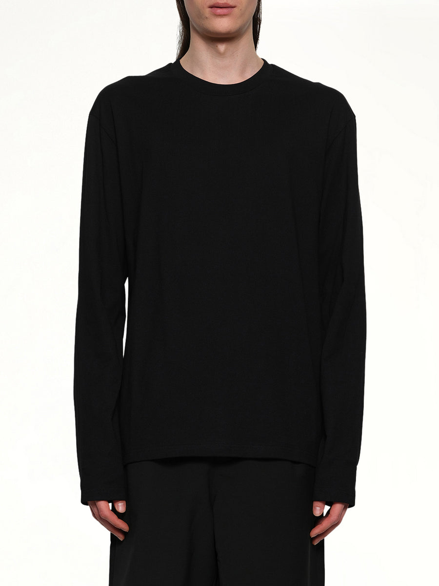 Long Sleeve Logo T-Shirt in Black