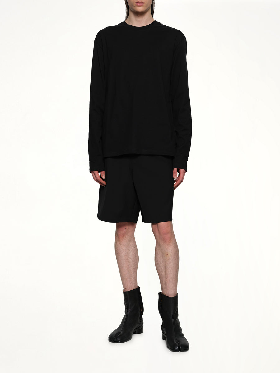 Long Sleeve Logo T-Shirt in Black
