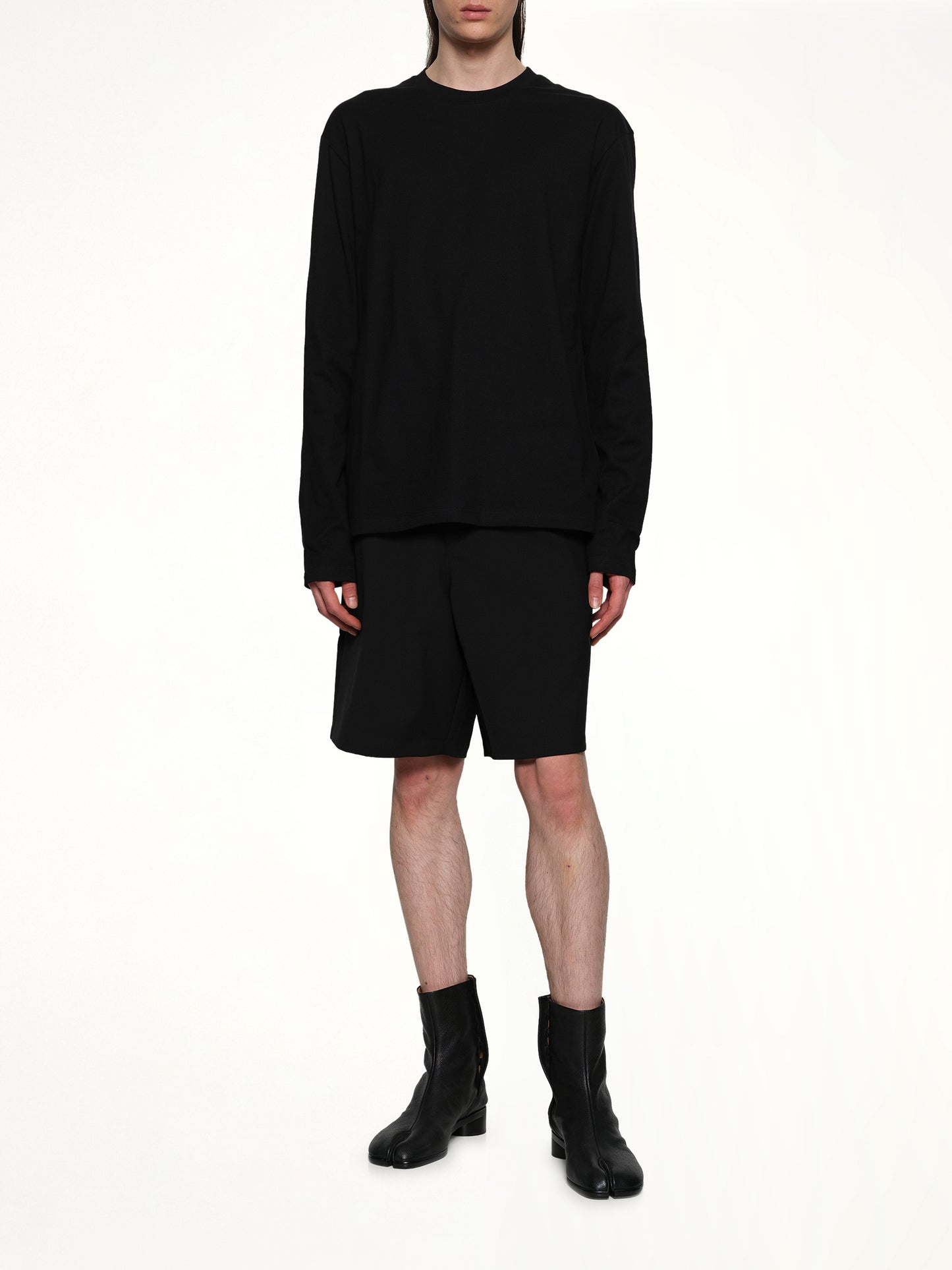 Long Sleeve Logo T-Shirt in Black