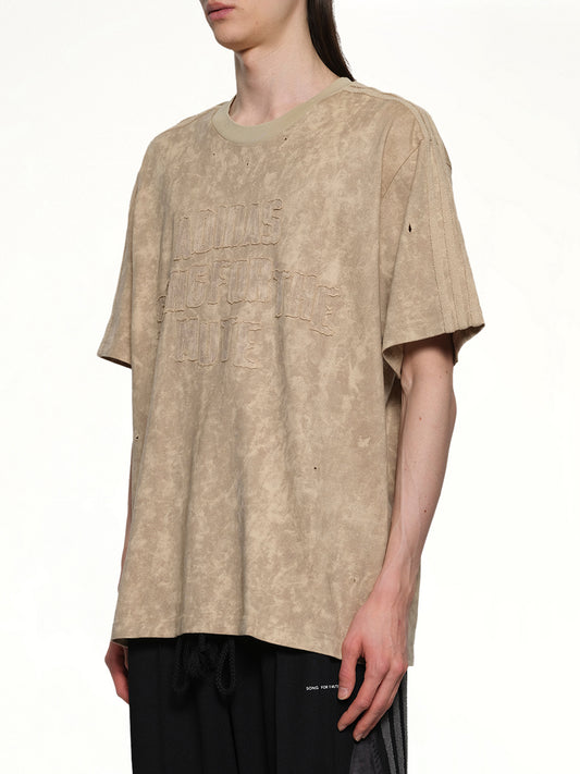 Bleaching Effect T-Shirt in Clay/Savannah