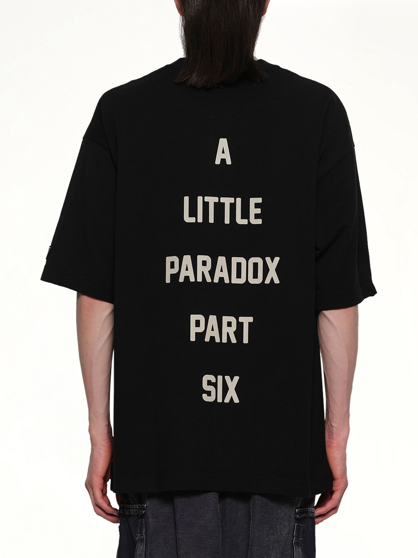 Cat Printed T-Shirt in Black