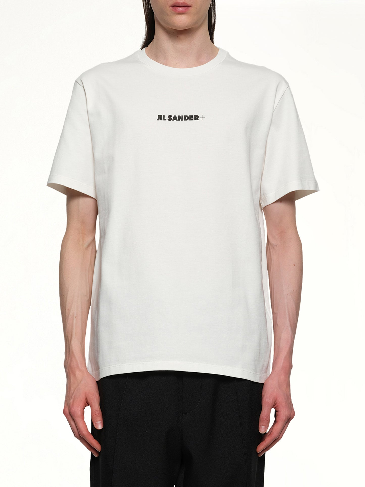 Plus Logo T-Shirt in Porcelain