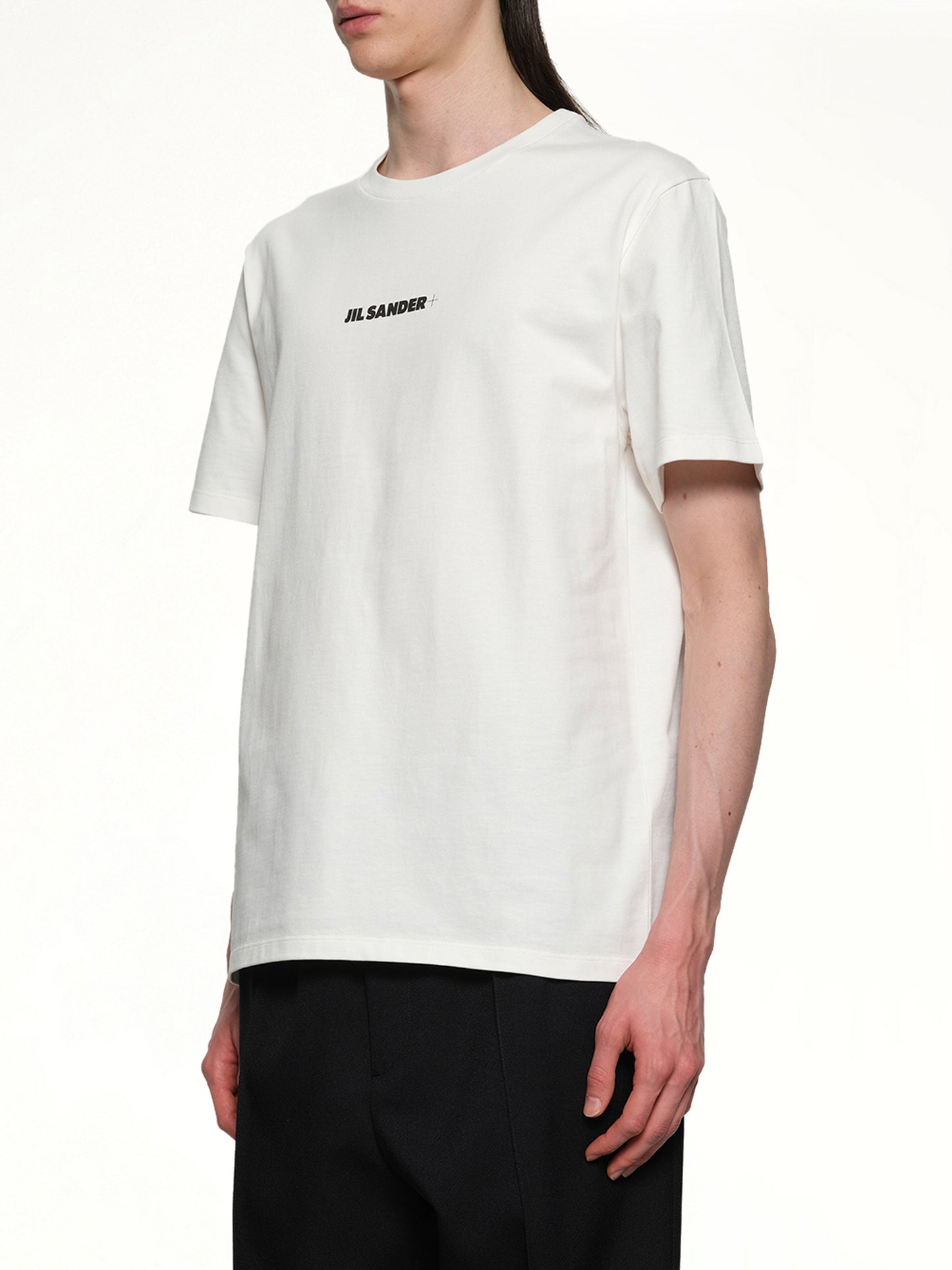 Plus Logo T-Shirt in Porcelain
