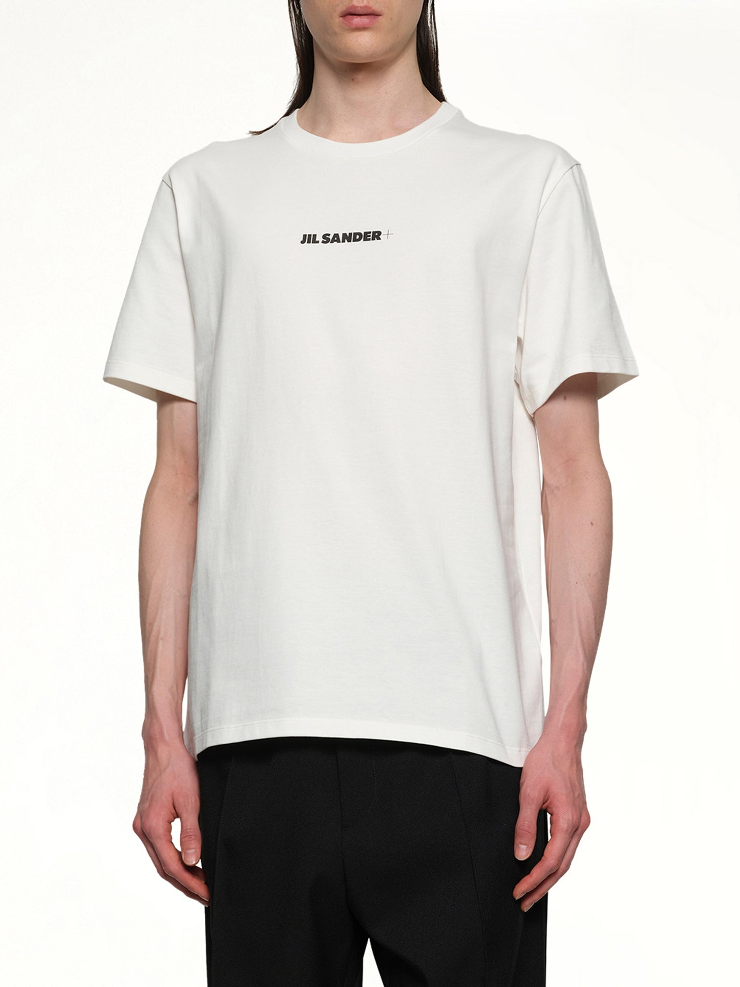 Plus Logo T-Shirt in Porcelain