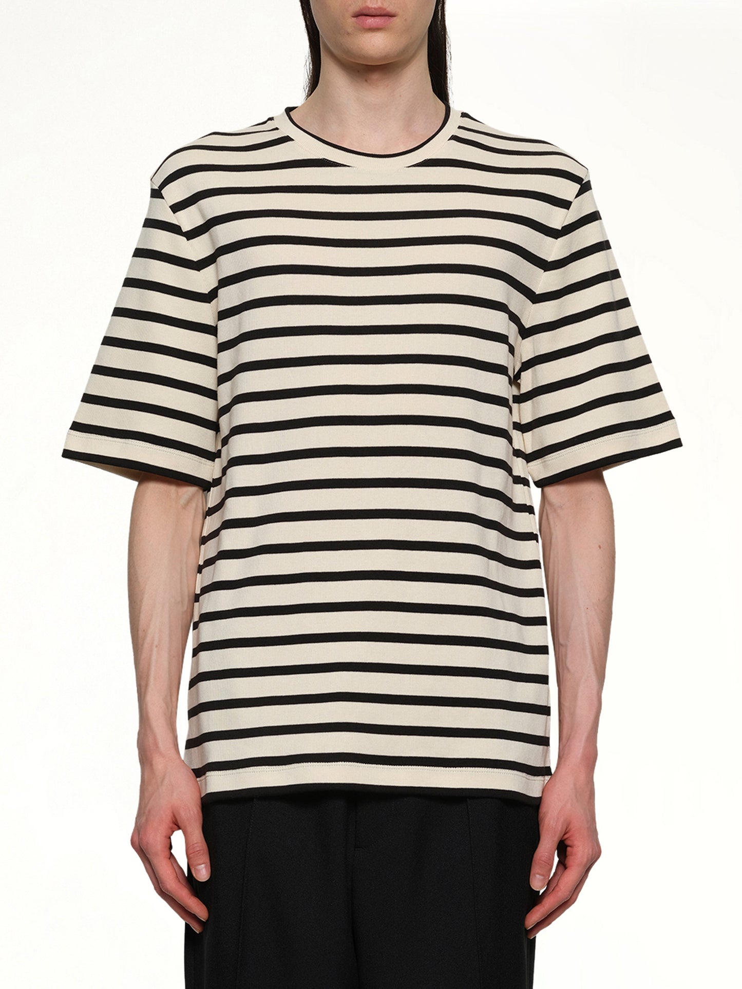 Logo T-Shirt in Open Grey