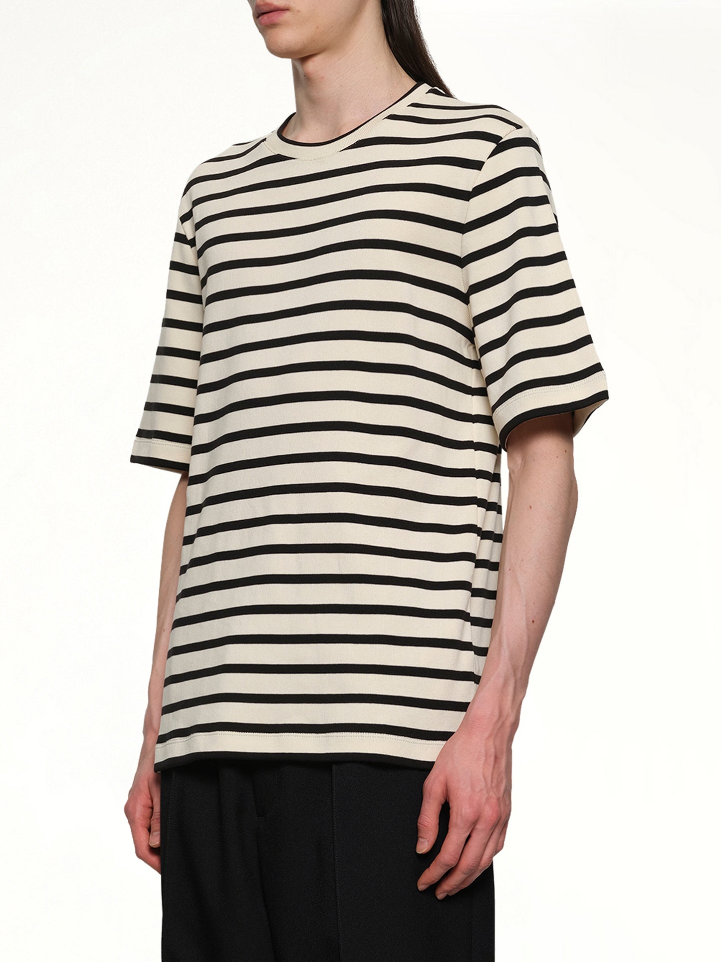 Logo T-Shirt in Open Grey