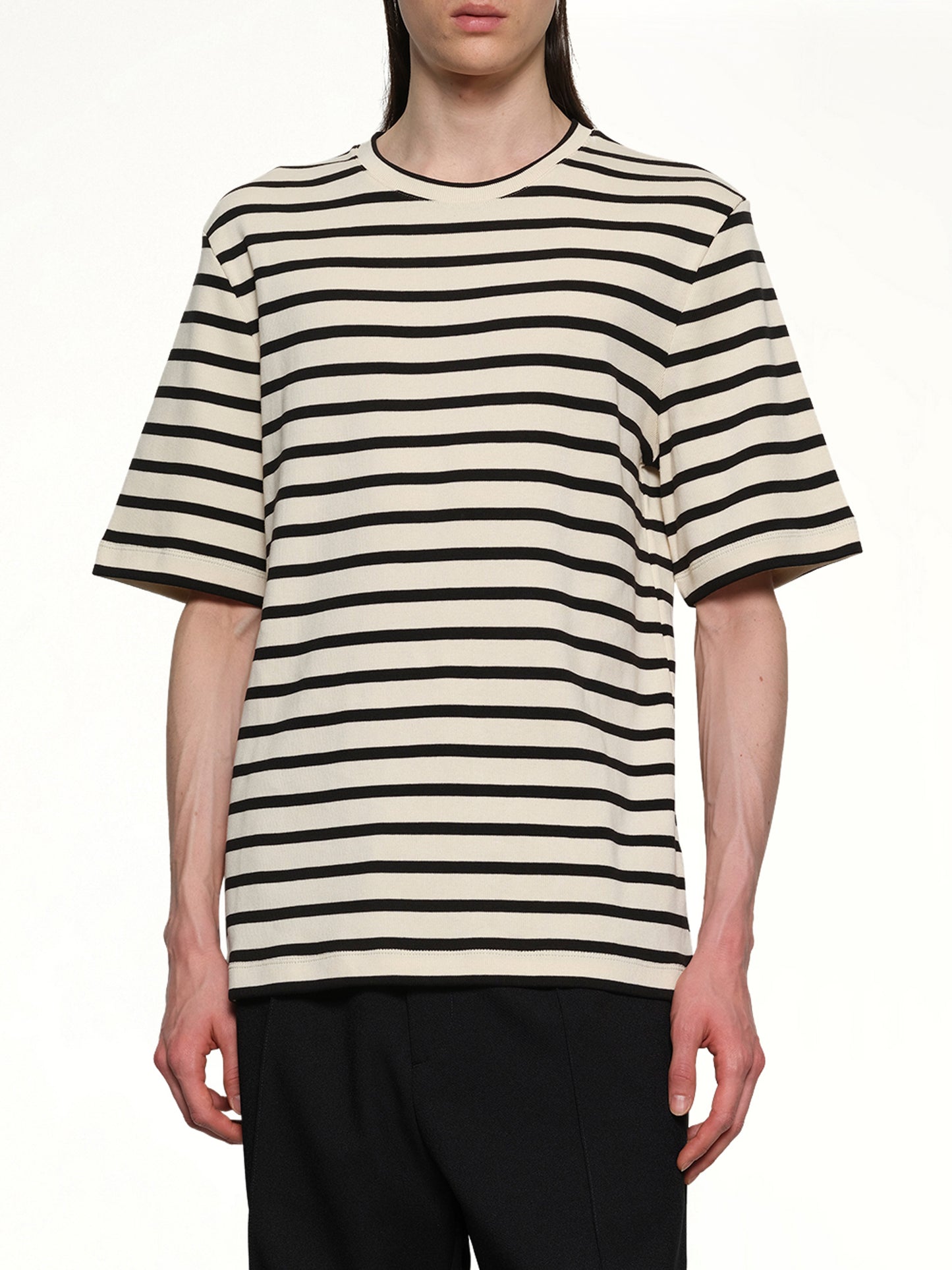 Logo T-Shirt in Open Grey