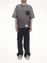 Sun Faded T-Shirt in Black