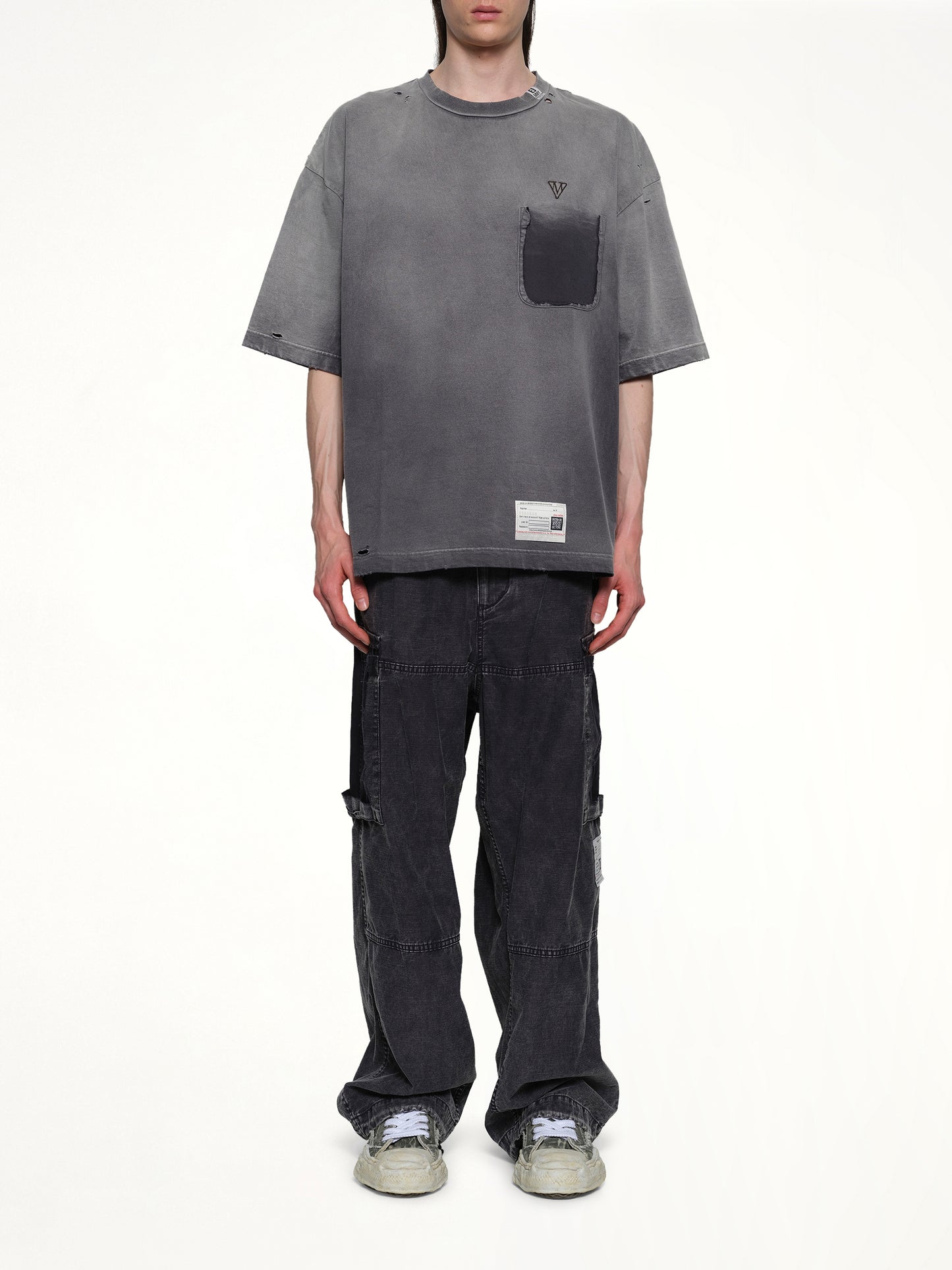 Sun Faded T-Shirt in Black