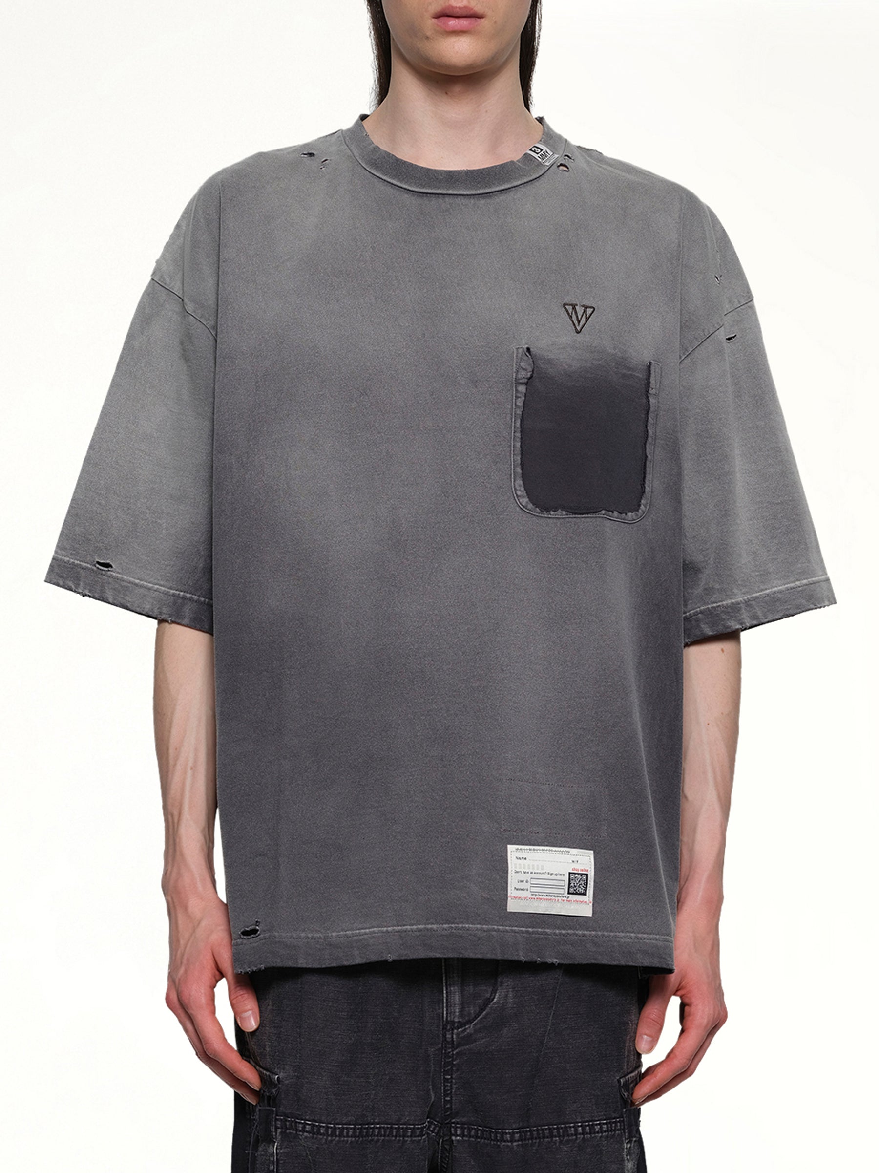 Sun Faded T-Shirt in Black