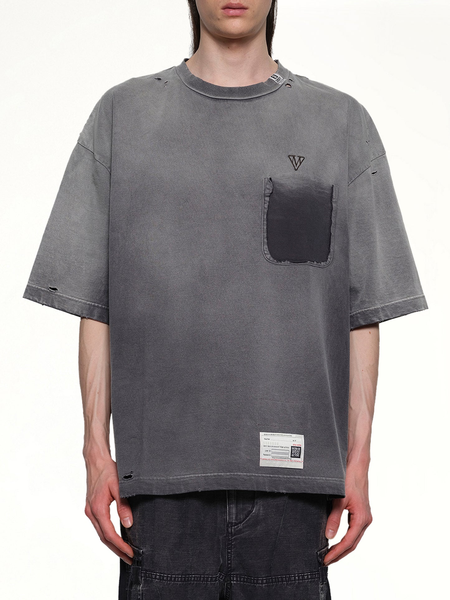 Sun Faded T-Shirt in Black