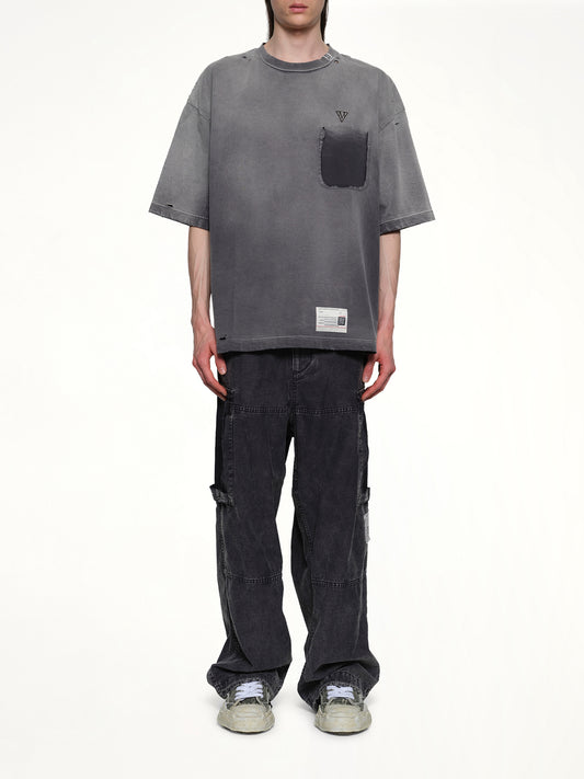 Sun Faded T-Shirt in Black