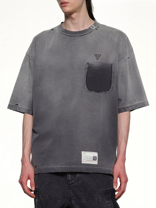 Sun Faded T-Shirt in Black