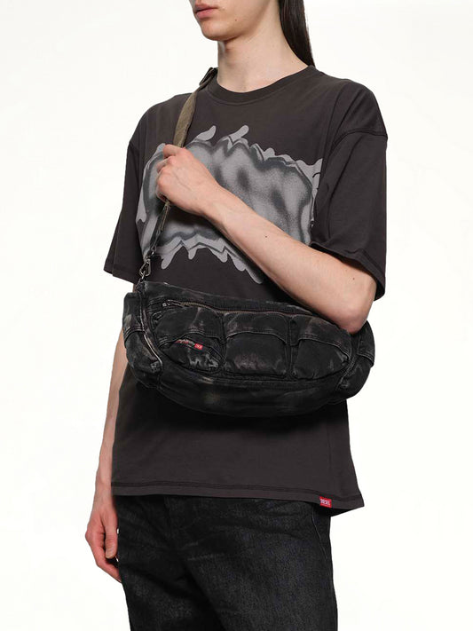MULTI-PKTS Shoulder Bag in Black