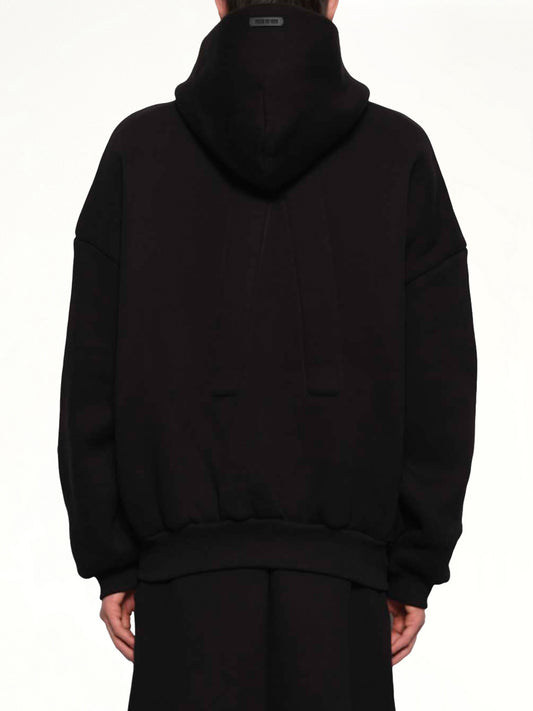 Athletic Halfzip Hoodie in Black