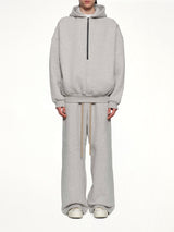 Athletic Halfzip Hoodie in Grey