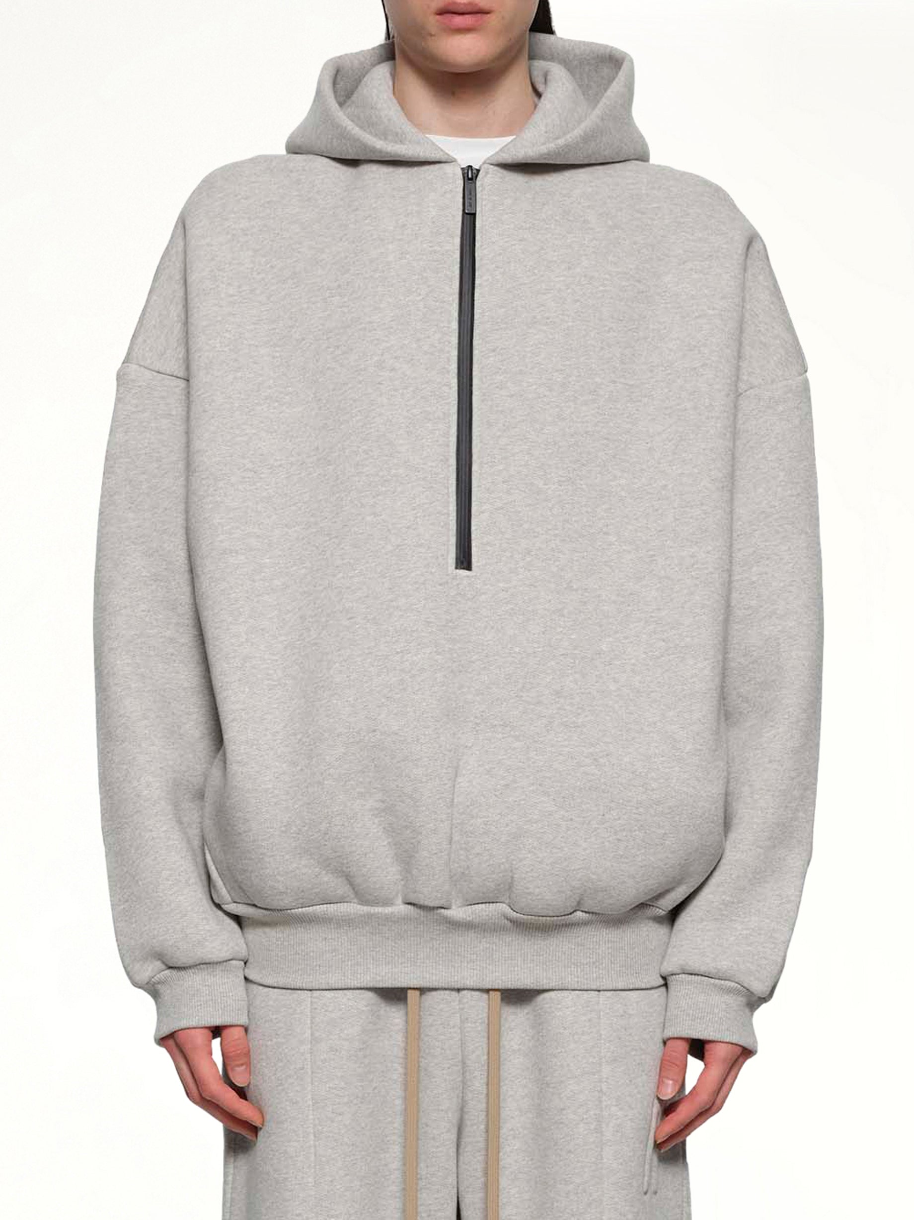 Athletic Halfzip Hoodie in Grey