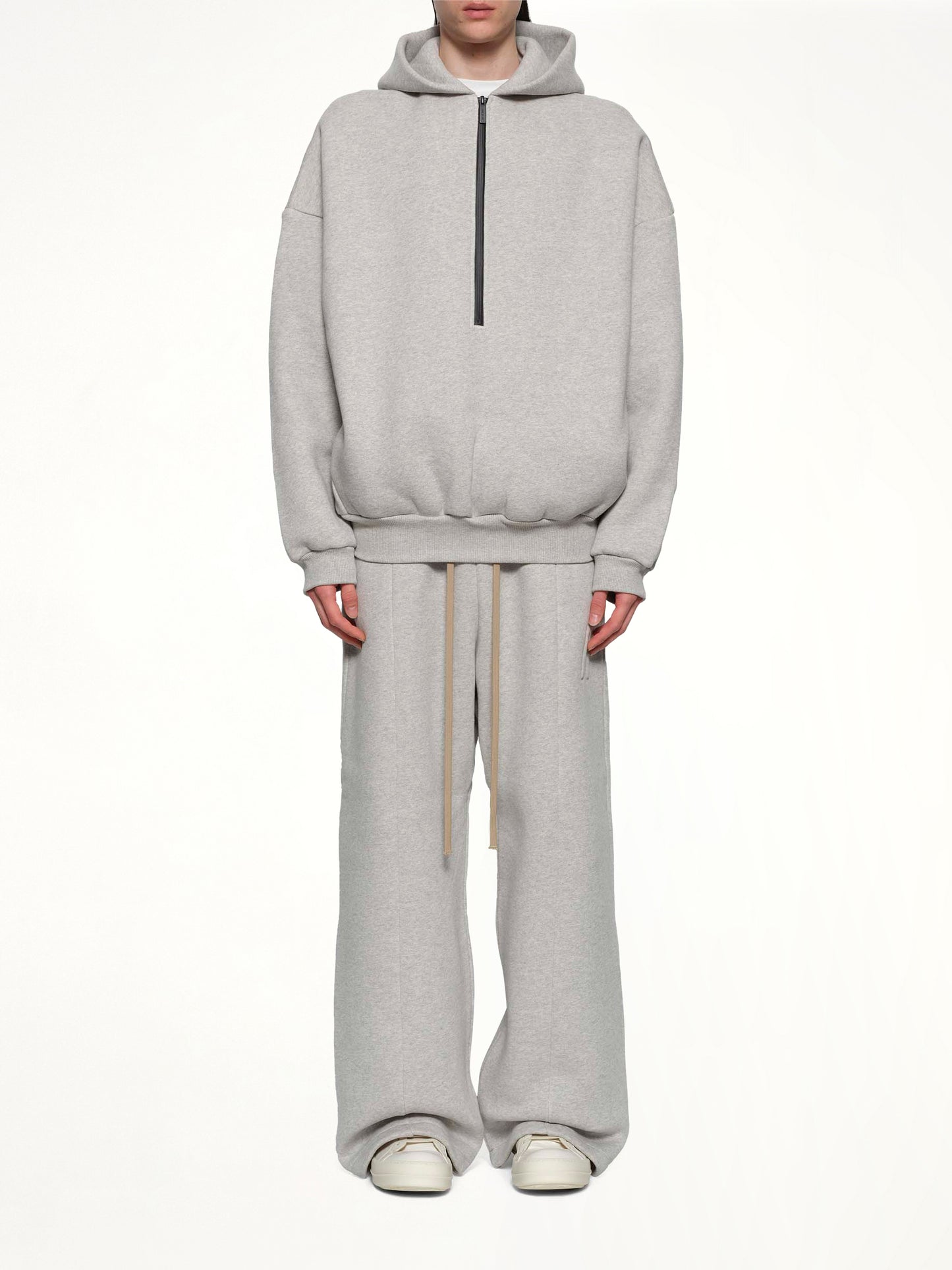 Athletic Halfzip Hoodie in Grey